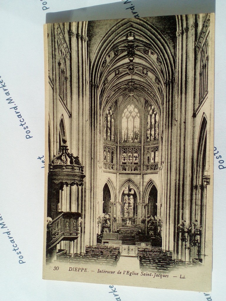 /France/Dieppe/FR_church_19xx_Dieppe. Interieur de Eglise Saint-Jacques.jpg